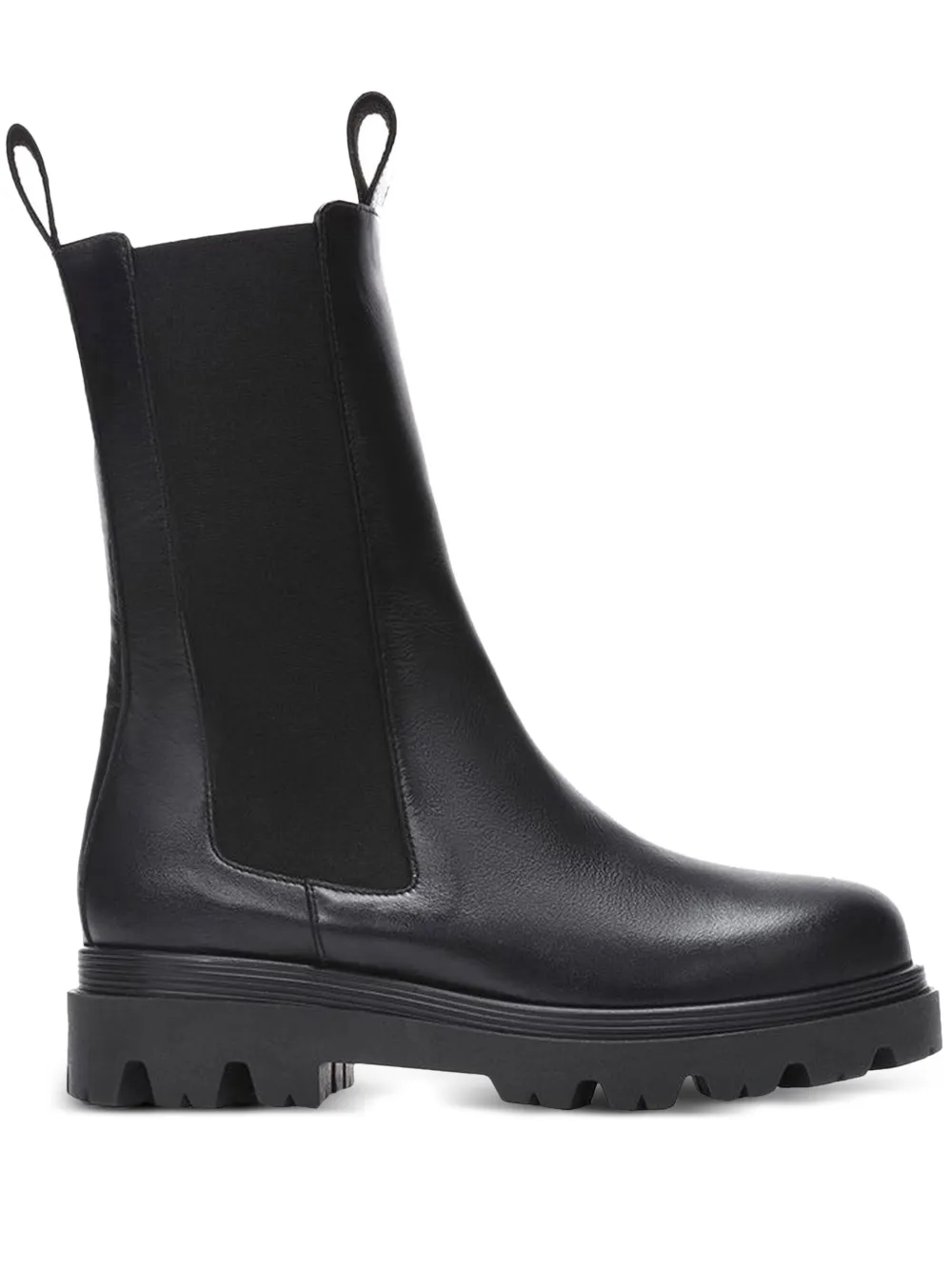 elastic-panel mid-calf boots