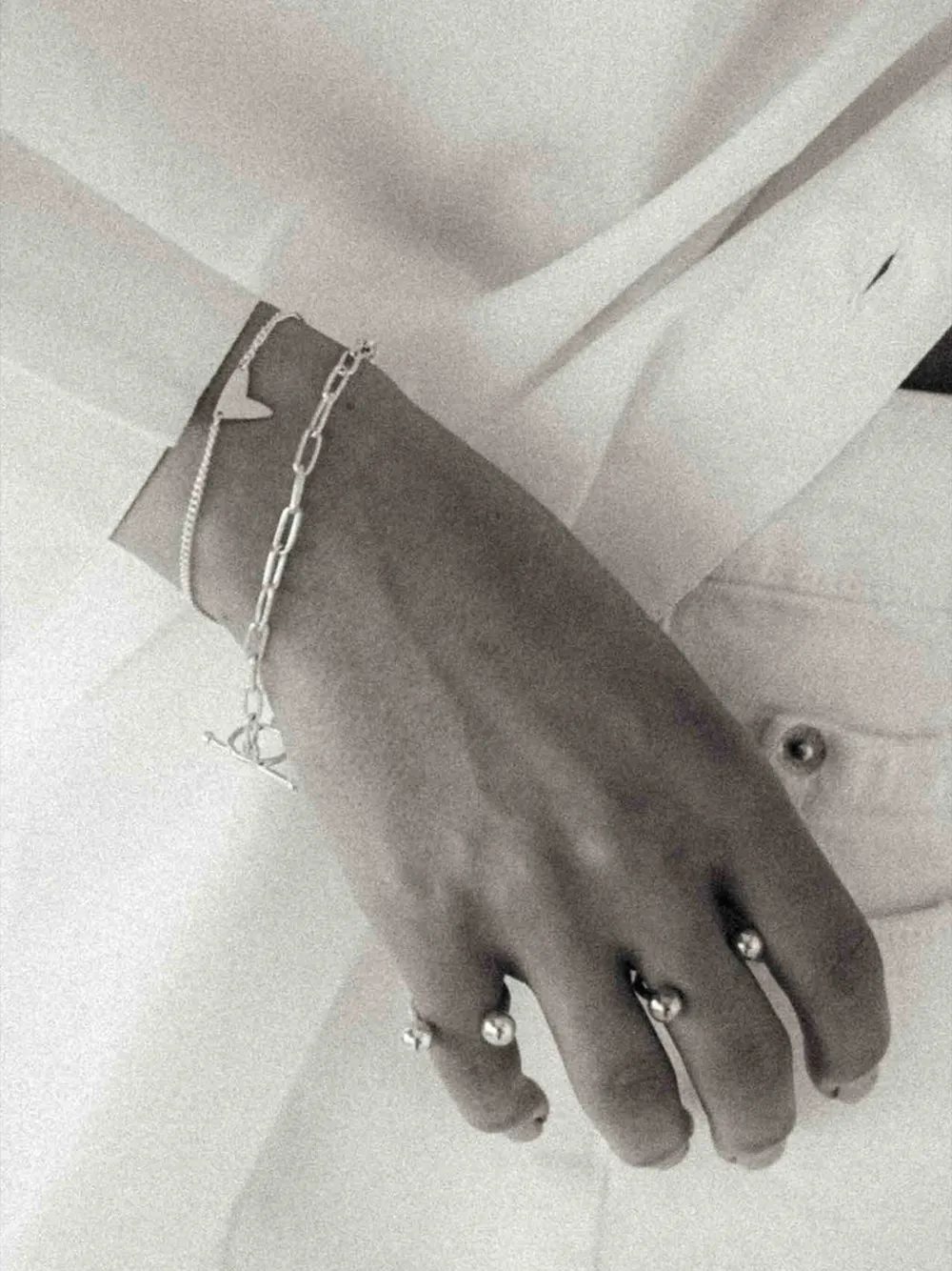 NO MORE  pulsera de clip en plata de ley | Image 2