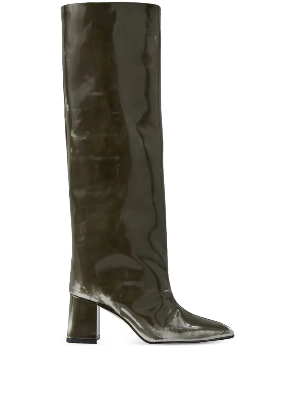 65mm Finola patent-leather square-toe boots