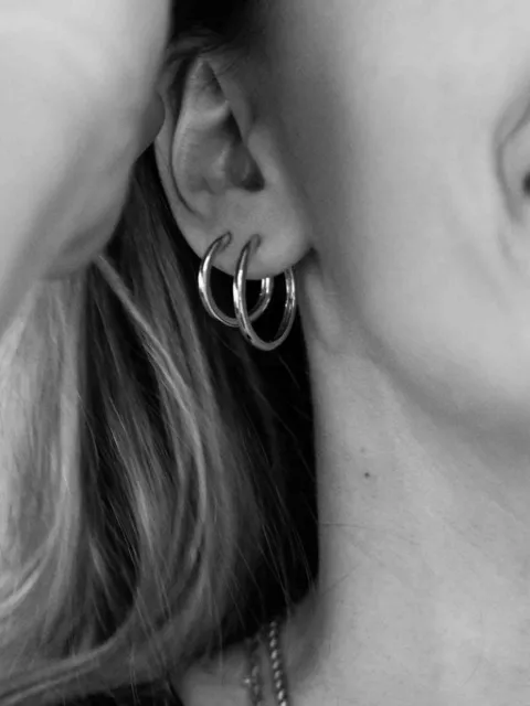 All the Luck in the World hoop earrings