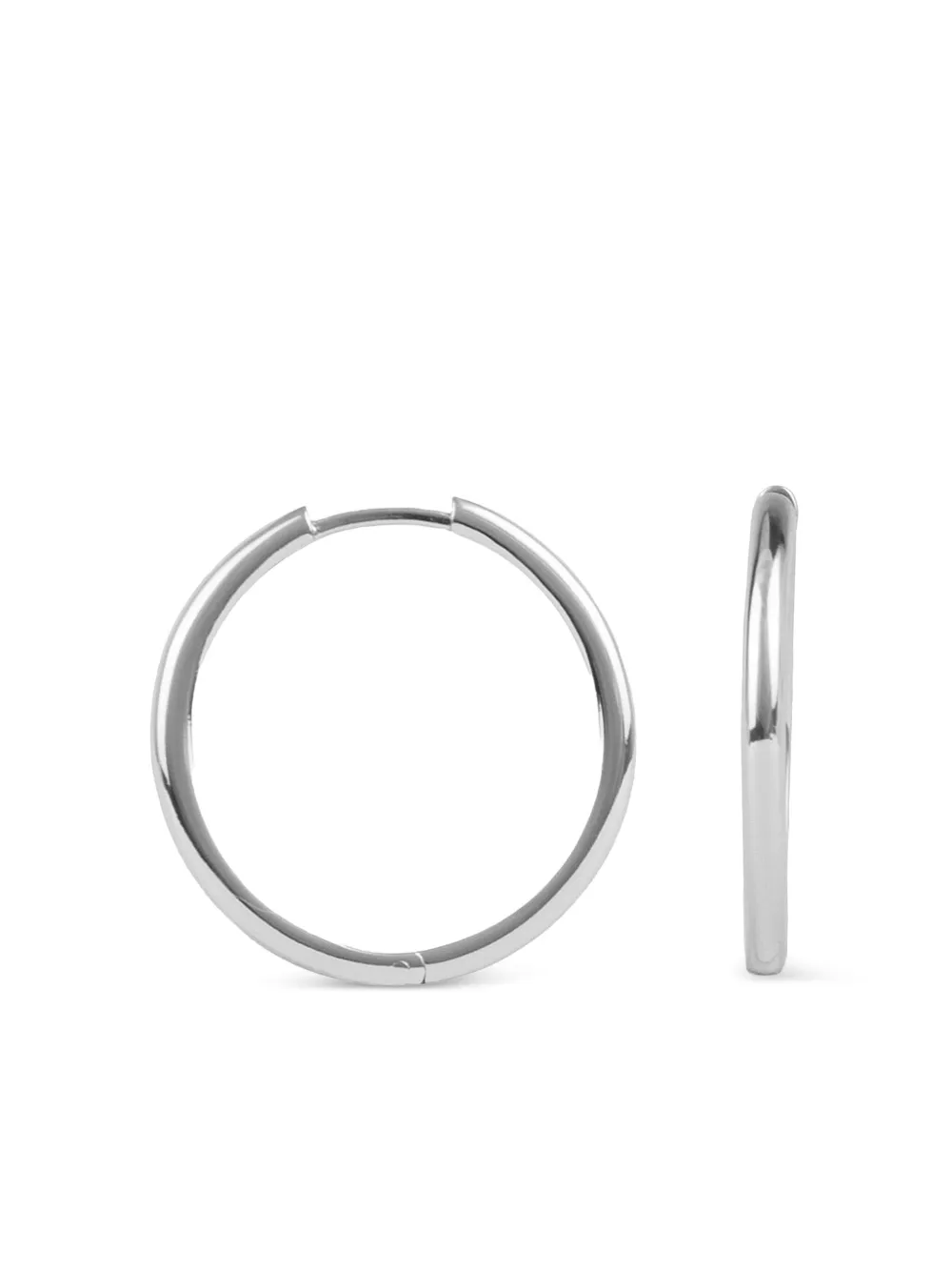 All The Luck In The World Hoop Earrings In Silver