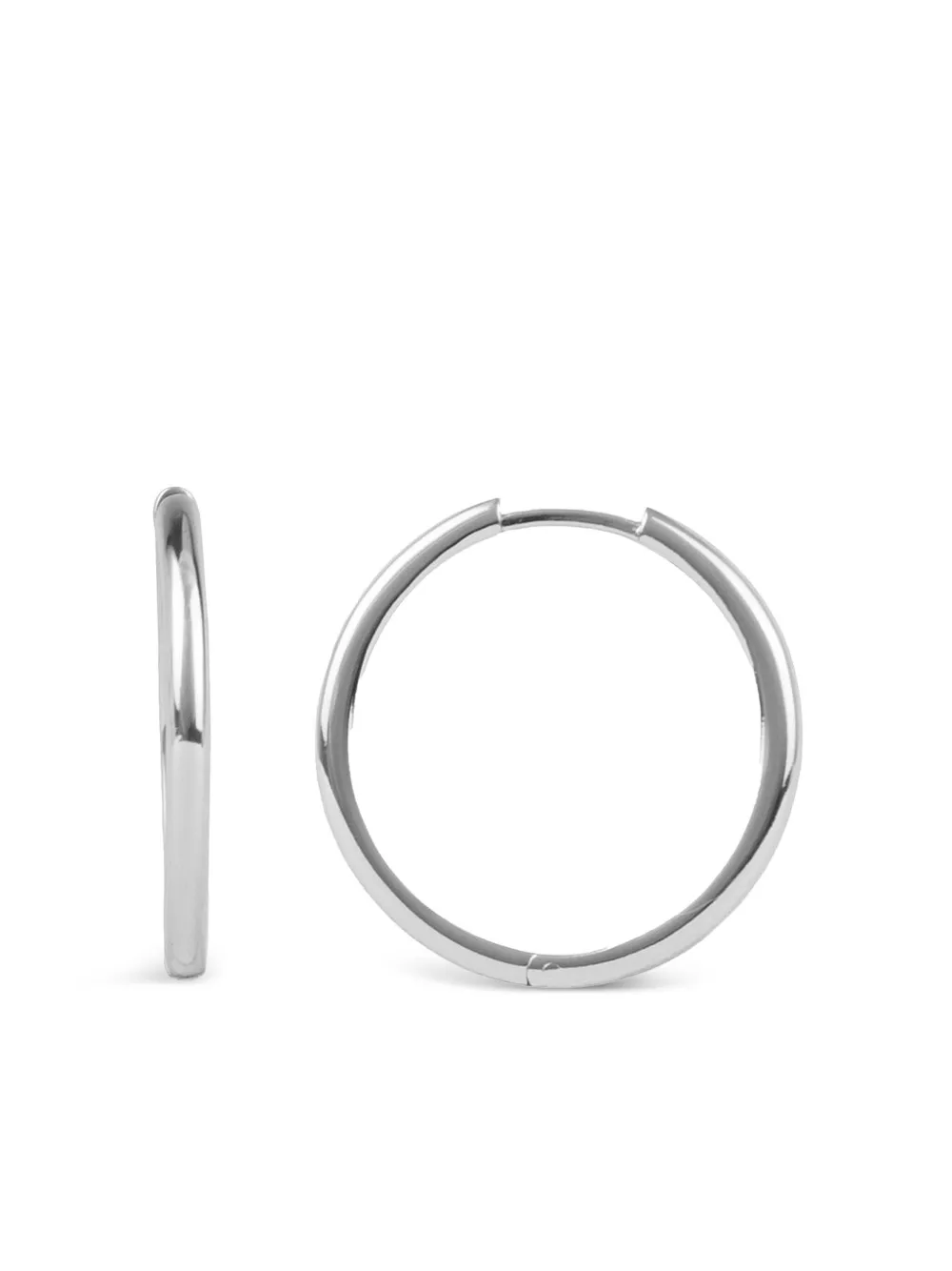 All The Luck In The World Hoop Earrings In Silver