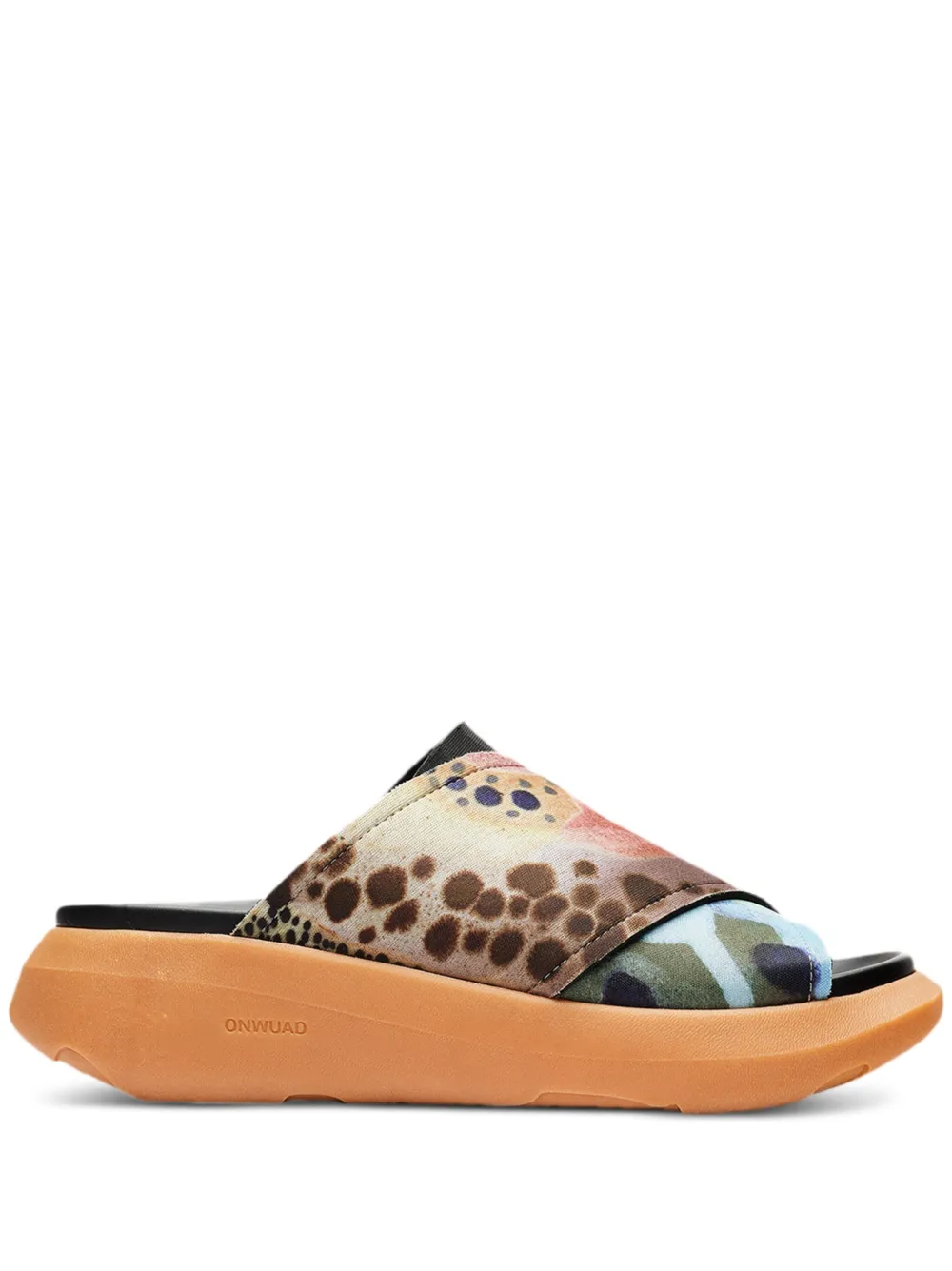 Onwuad Cross-strap Print Slides
