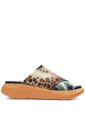 ONWUAD cross-strap print slides - Black