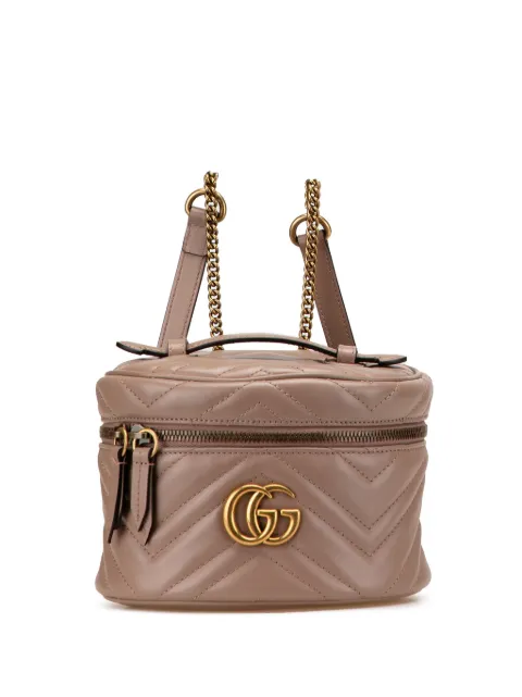 Gucci Pre-Owned 2016-2025 GG Marmont Round Matelasse Leather backpack