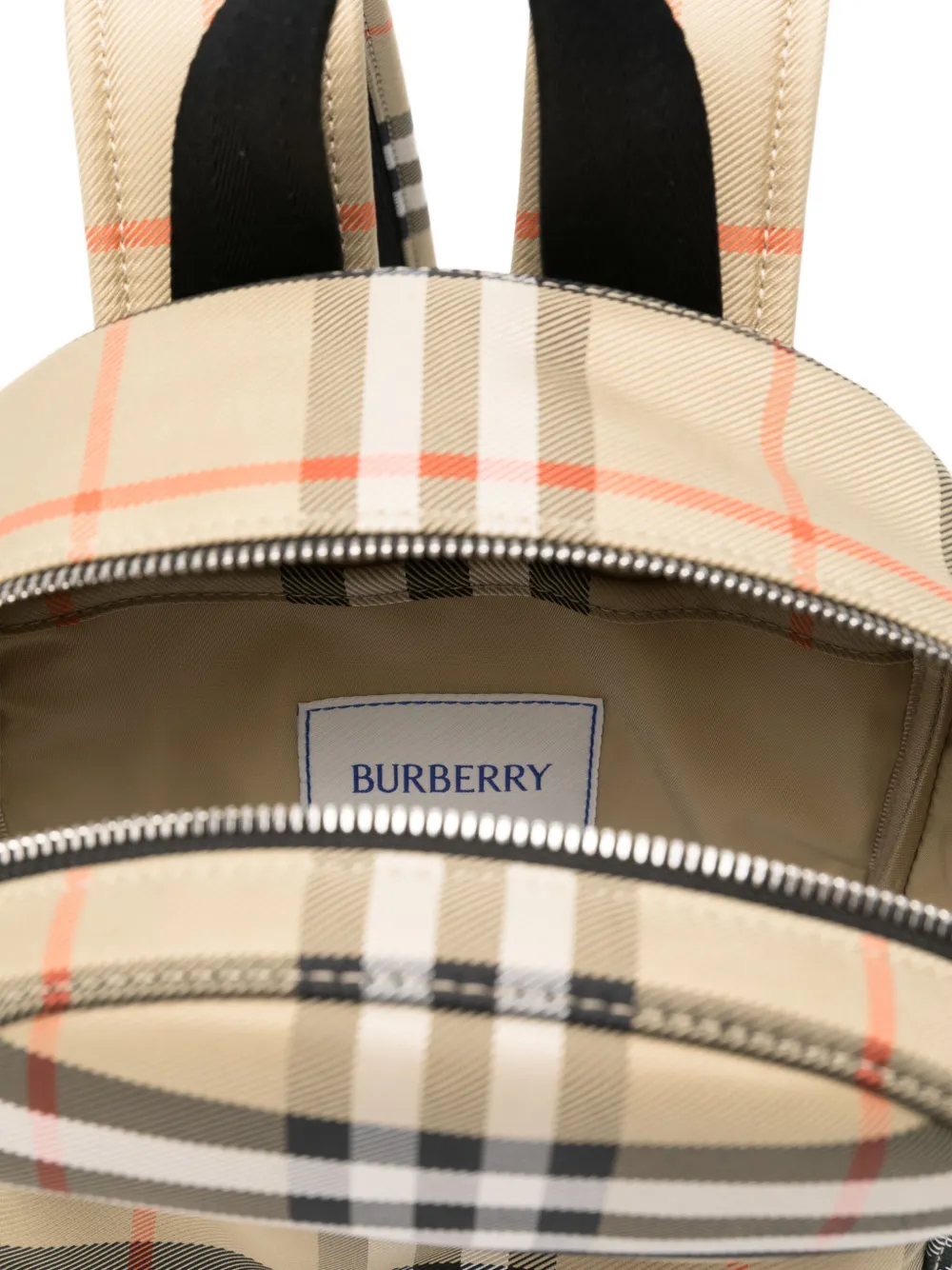 Burberry Kids Vintage-pattern backpack Beige
