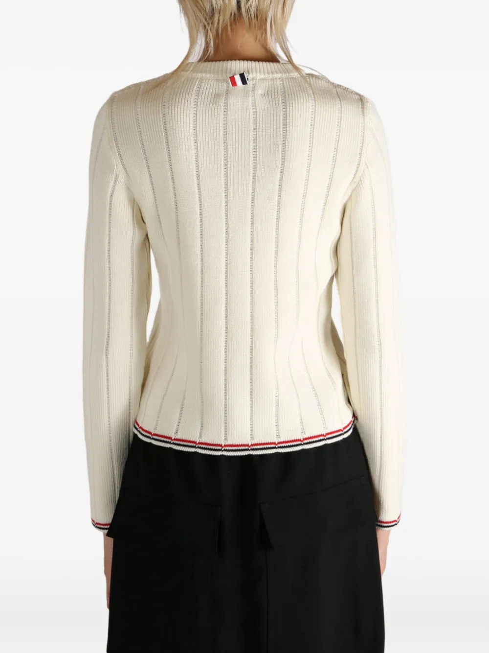 Thom Browne long-sleeve sweater Wit