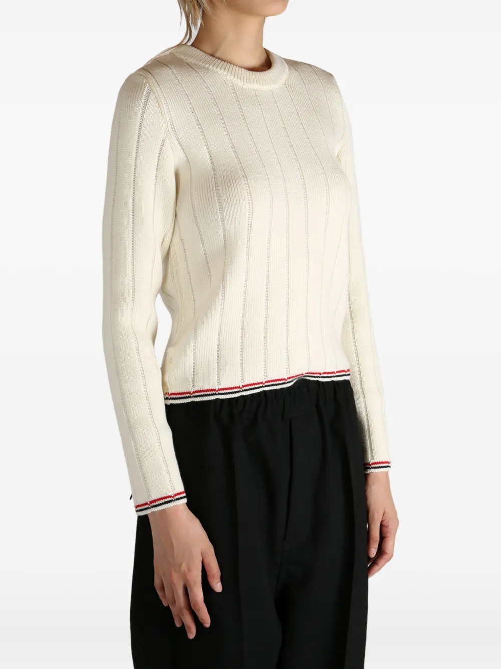 Thom Browne long-sleeve sweater Wit
