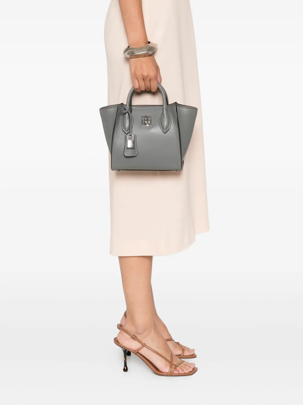 Ermanno Scervino padlock-detailing tote bag Grijs