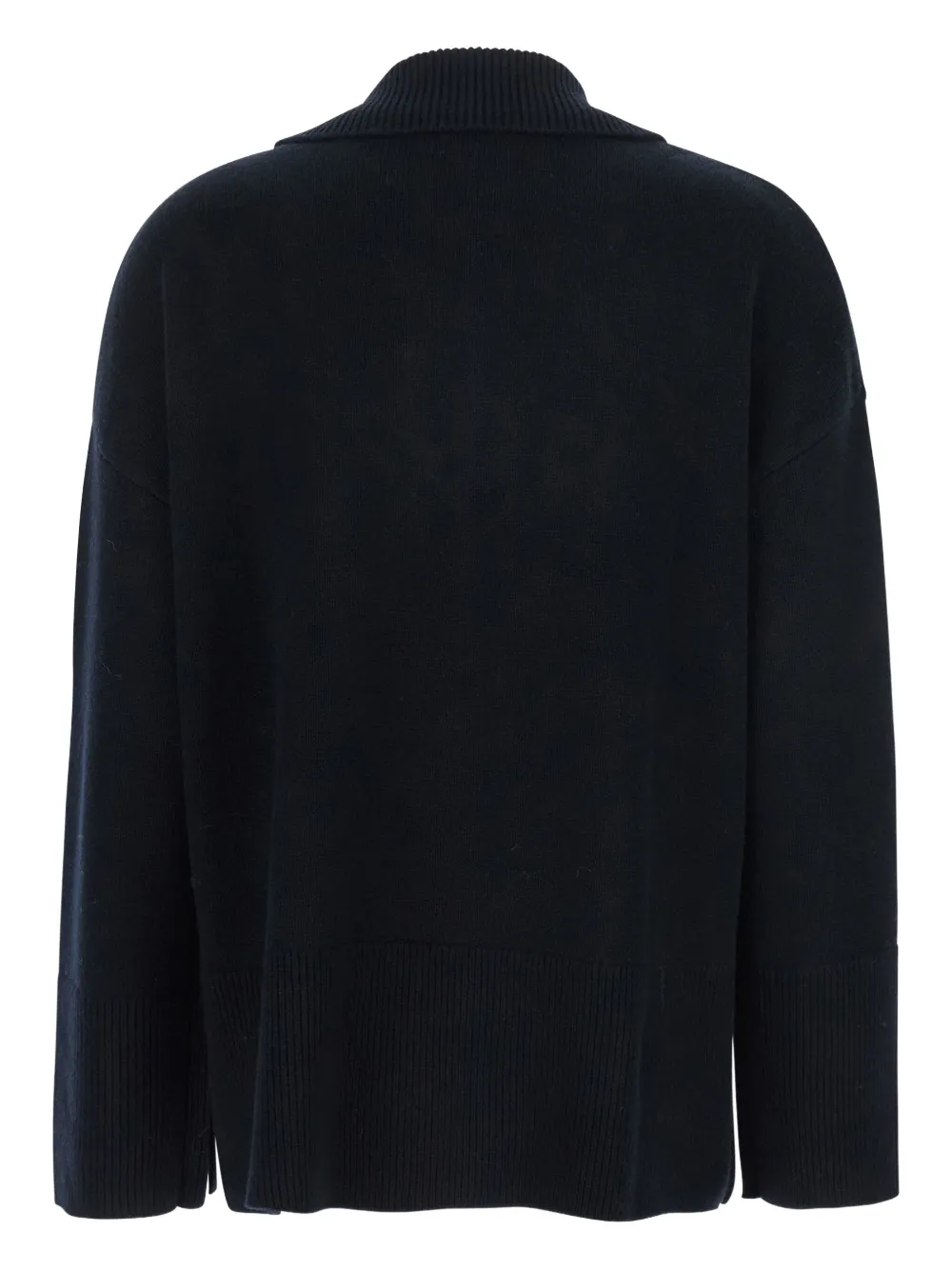 P.A.R.O.S.H. polo-neck ribbed sweater Zwart