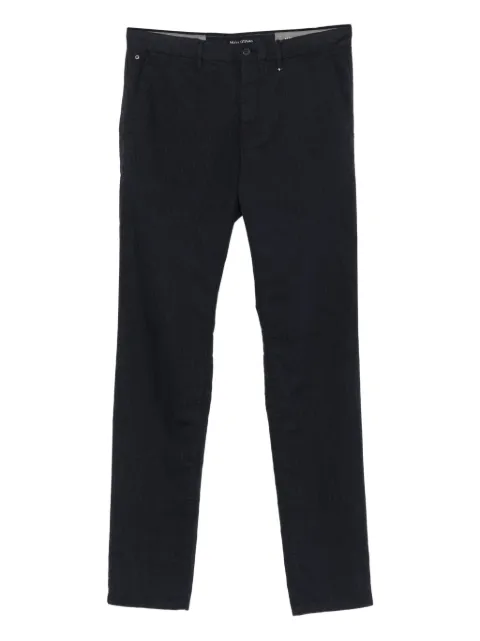Marc O'Polo textured straight-leg trousers