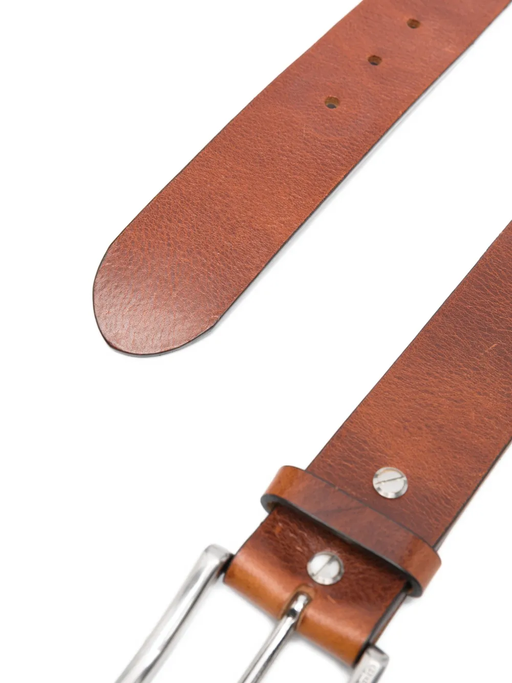 Marc O'polo Leather Buckle Belt In Brown