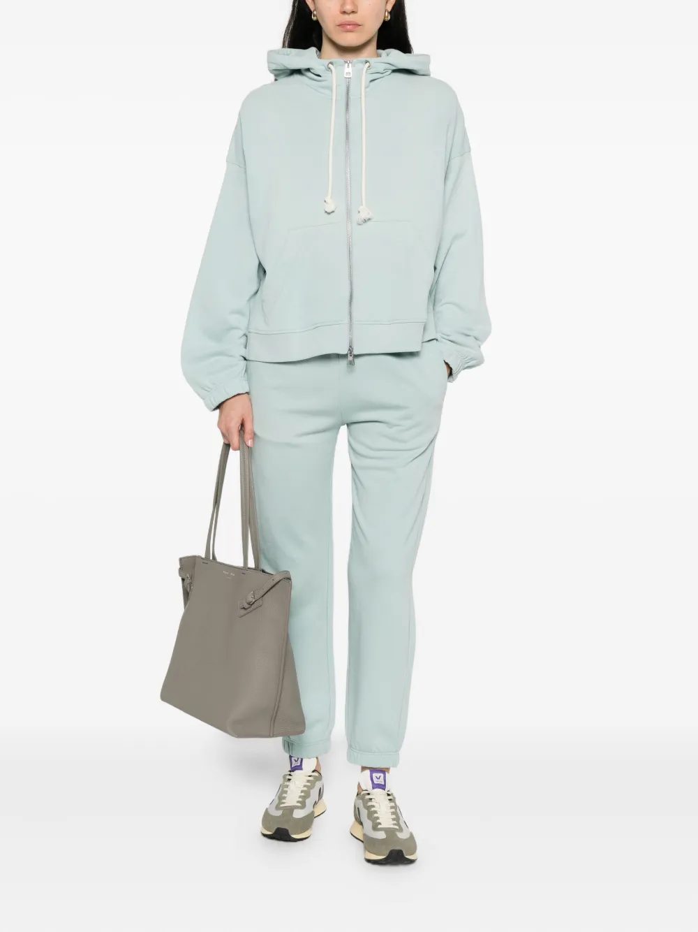 Marc O'Polo Hoodie met rits - Blauw