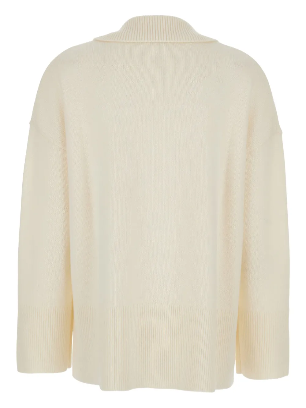 P.A.R.O.S.H. polo-neck ribbed sweater Beige