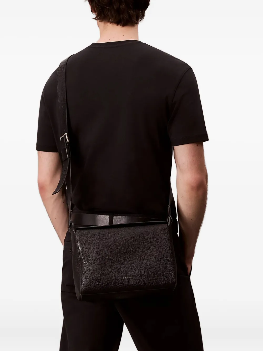 Calvin Klein Schoudertas met logo - Zwart