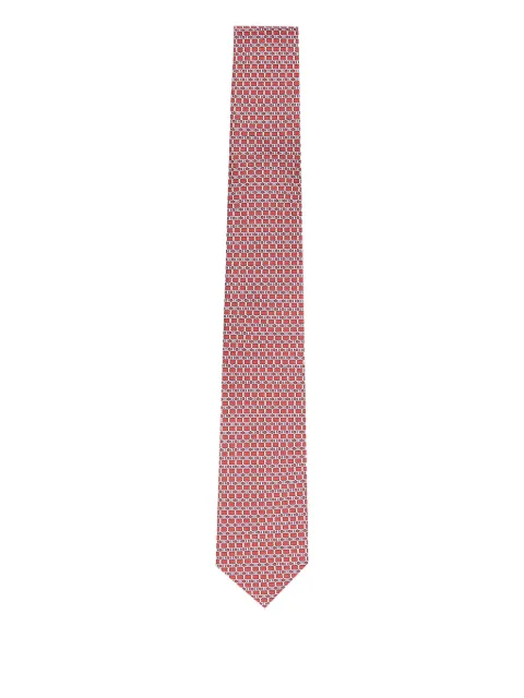 Ferragamo Gancini-print silk tie