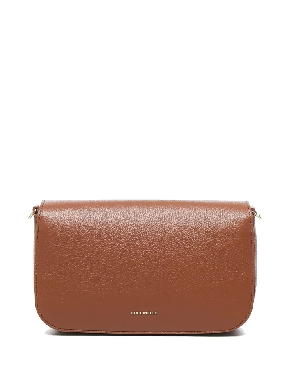 Coccinelle Medium C-me leren crossbodytas met omslag Bruin