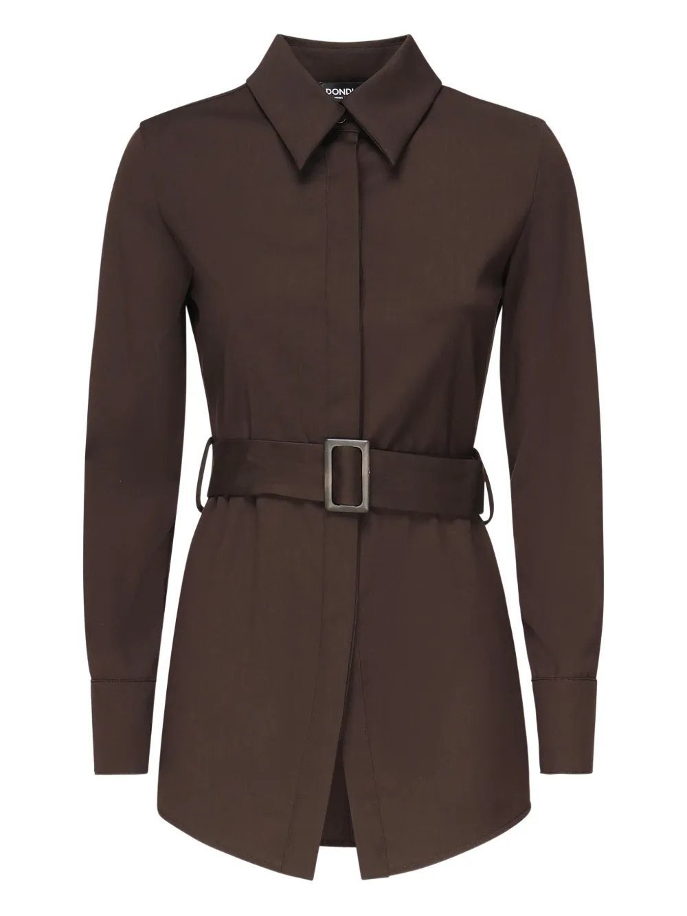 DONDUP Blouse met ceintuur Bruin