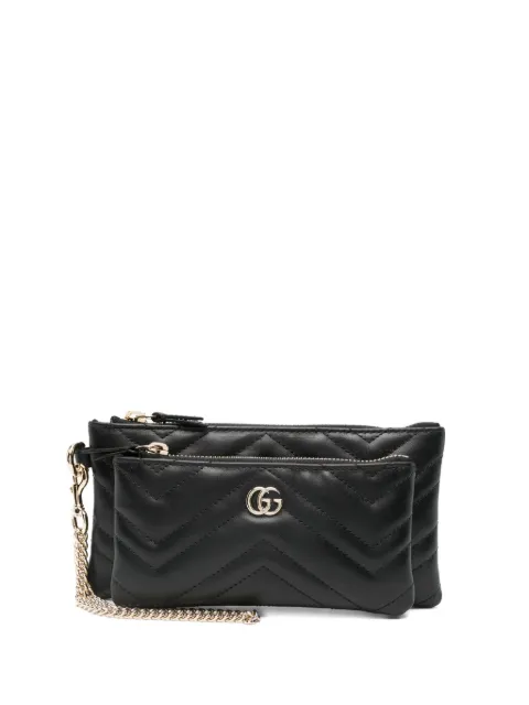 Gucci quilted chain clutch bag