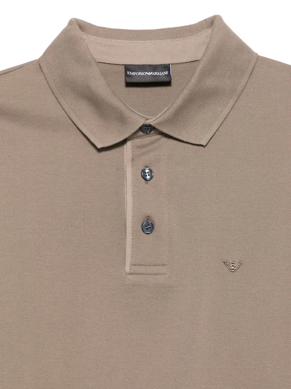 Emporio Armani Poloshirt met logo Beige