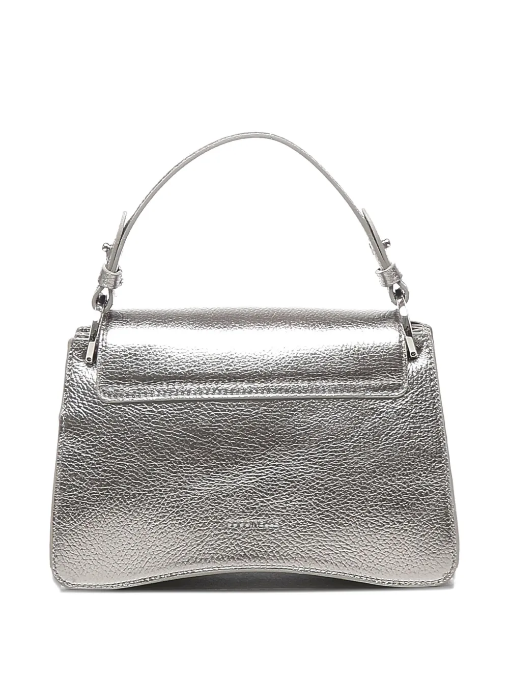 Coccinelle C-ME metallic leren shopper Zilver