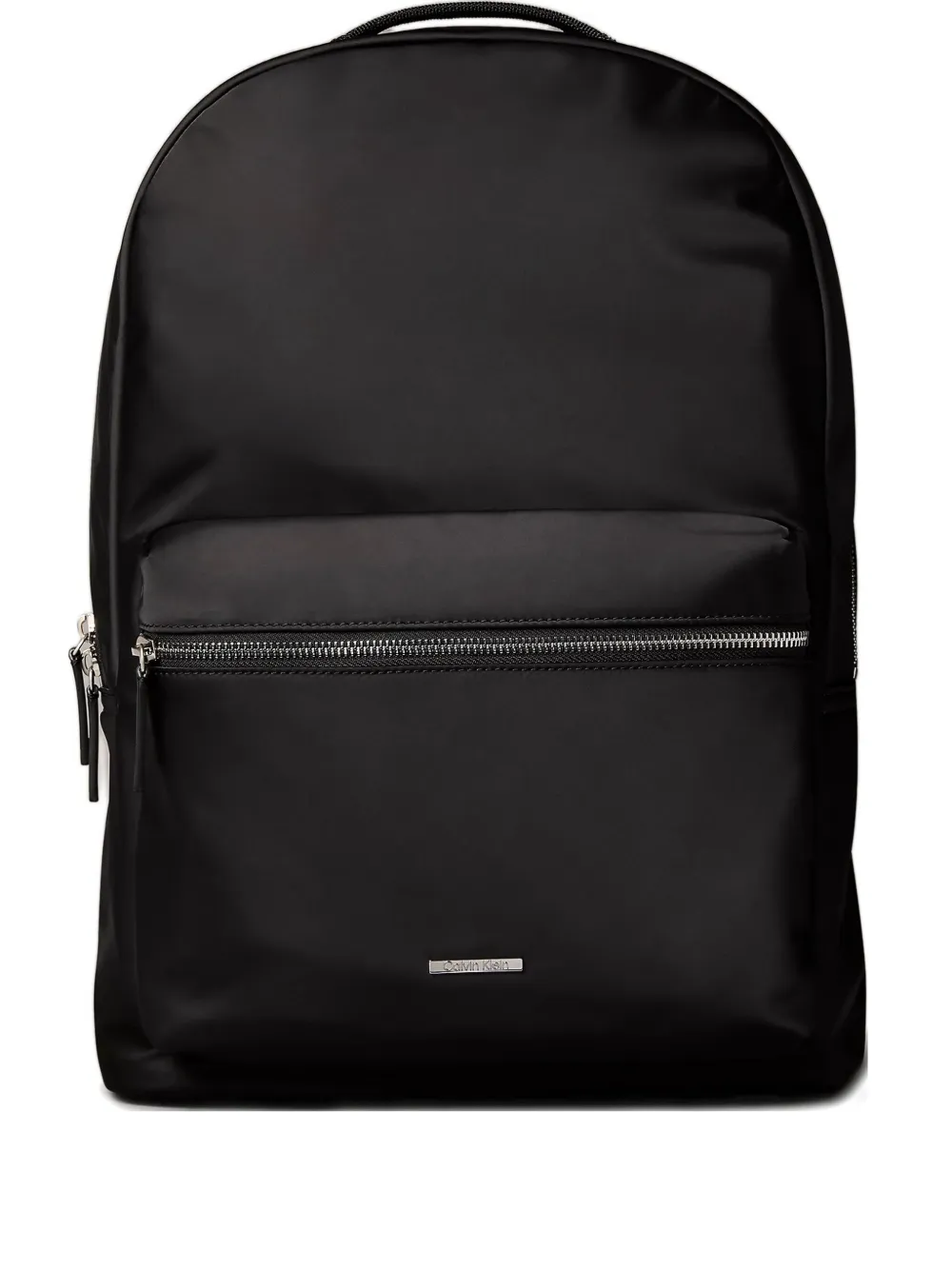 Calvin Klein Zip-top Recycled Backpack In Black
