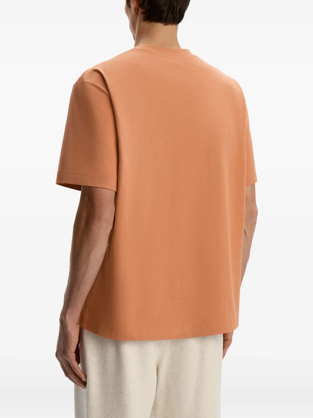 12 STOREEZ Katoenen T-shirt met korte mouwen Oranje