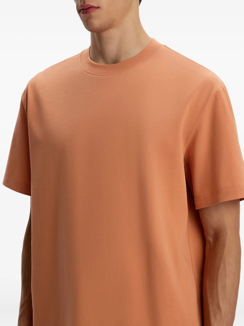 12 STOREEZ Katoenen T-shirt met korte mouwen Oranje