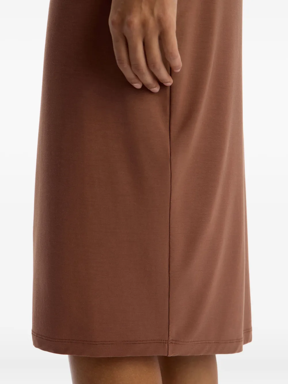 12 STOREEZ Stretch kokerrok Bruin