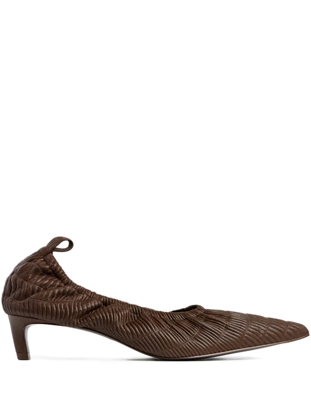 12 STOREEZ Leren pumps Bruin