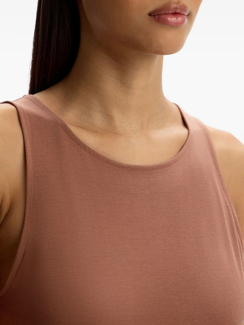 12 STOREEZ Tanktop met logo Bruin