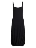 12 STOREEZ square-neck midi dress - Black