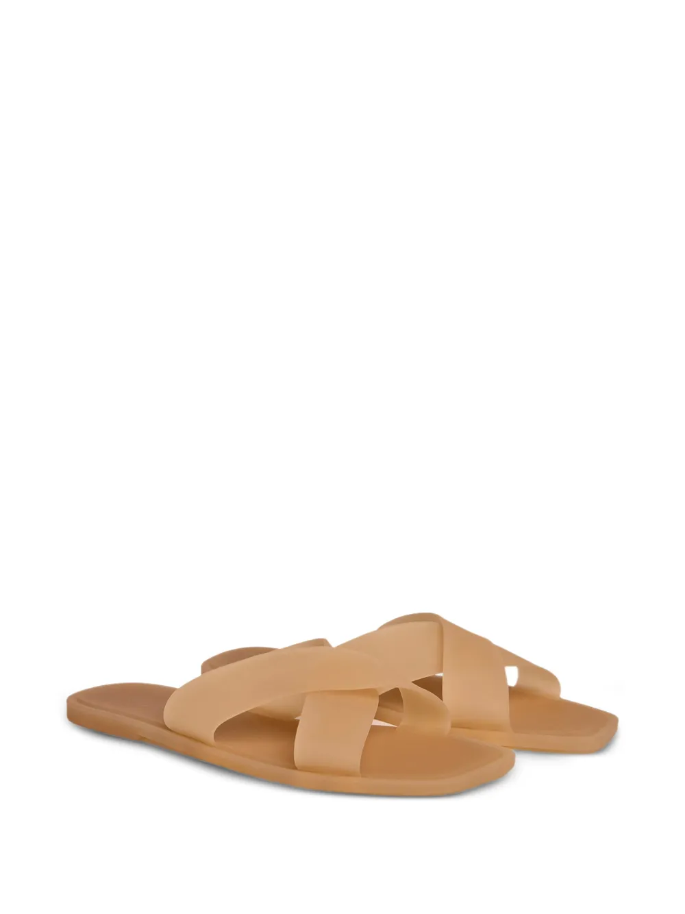 12 STOREEZ Sandalen met gekruiste bandjes Beige