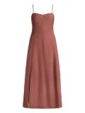 12 STOREEZ pocket-detail midi dress - Brown