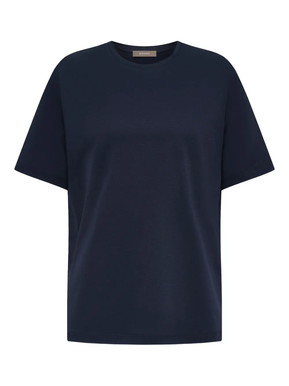 12 STOREEZ mercerised cotton T-shirt | Blue | Image 1