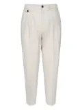 BE ABLE Eduard pleated elastic-waist trousers - Neutrals