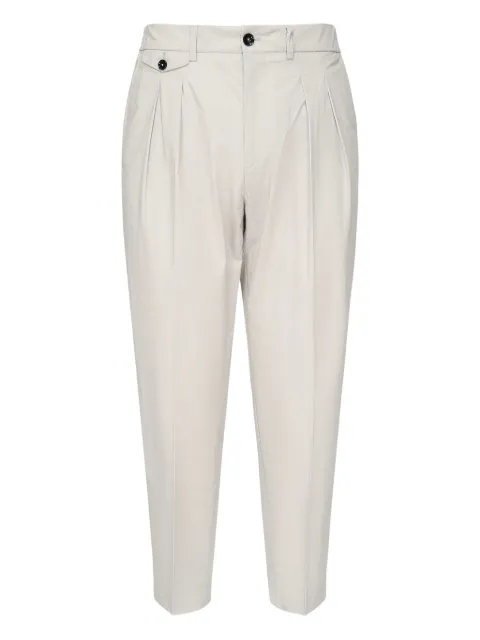 BE ABLE Eduard pleated elastic-waist trousers