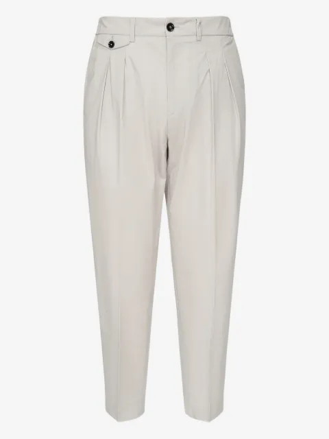 BE ABLE Eduard pleated elastic-waist trousers