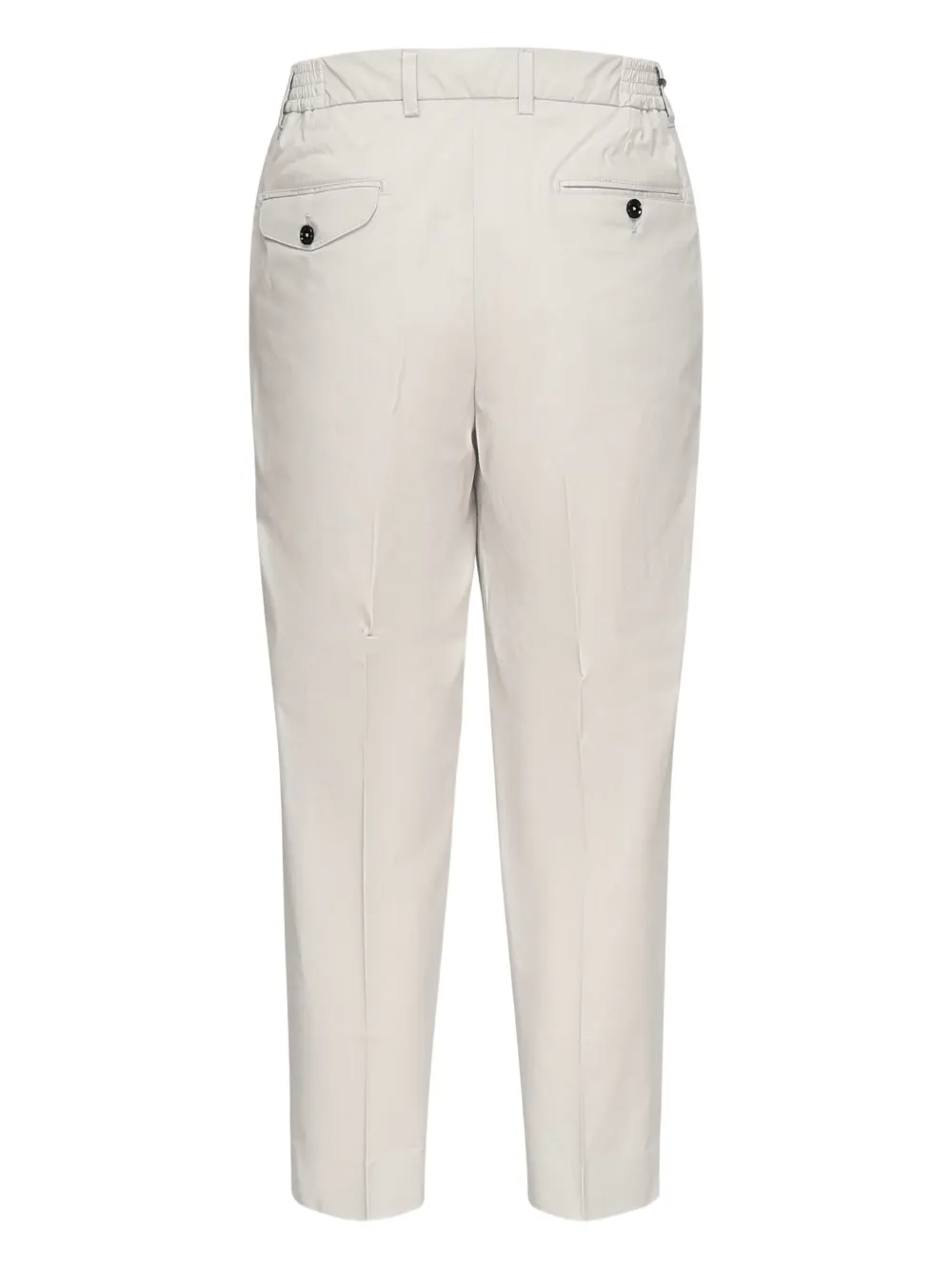 BE ABLE Eduard pleated elastic-waist trousers - Beige
