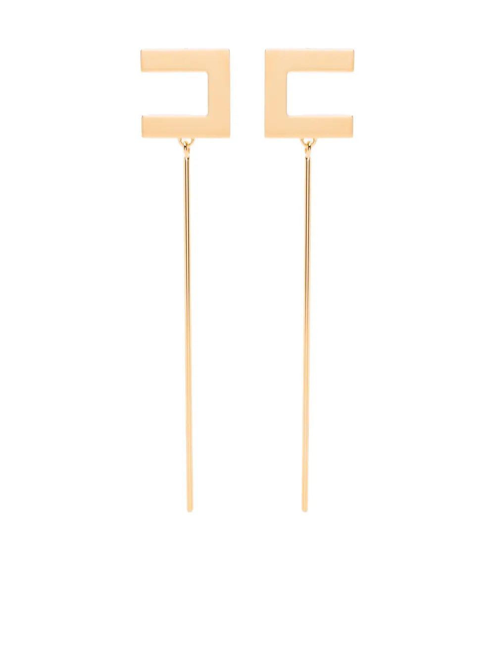 logo-detail earrings