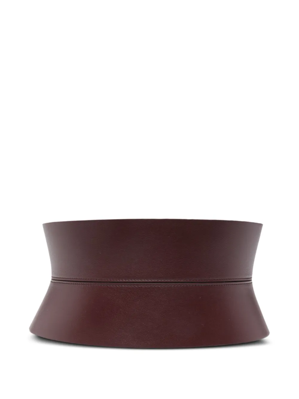 Alaïa calfskin leather wide belt | Brown | Image 1