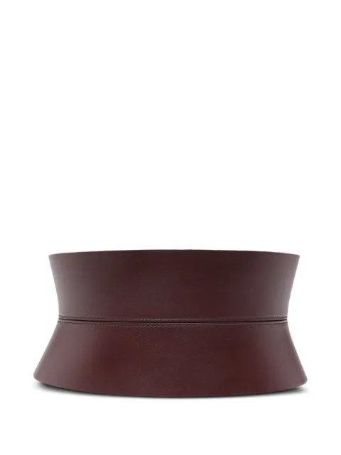 Alaïa calfskin leather wide belt