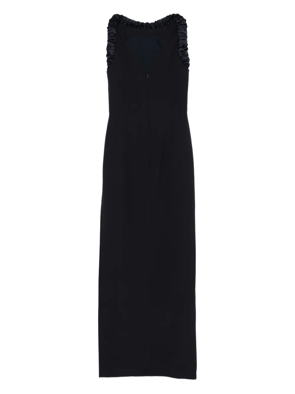 Safiyaa Mouwloze jurk met ruches Blauw