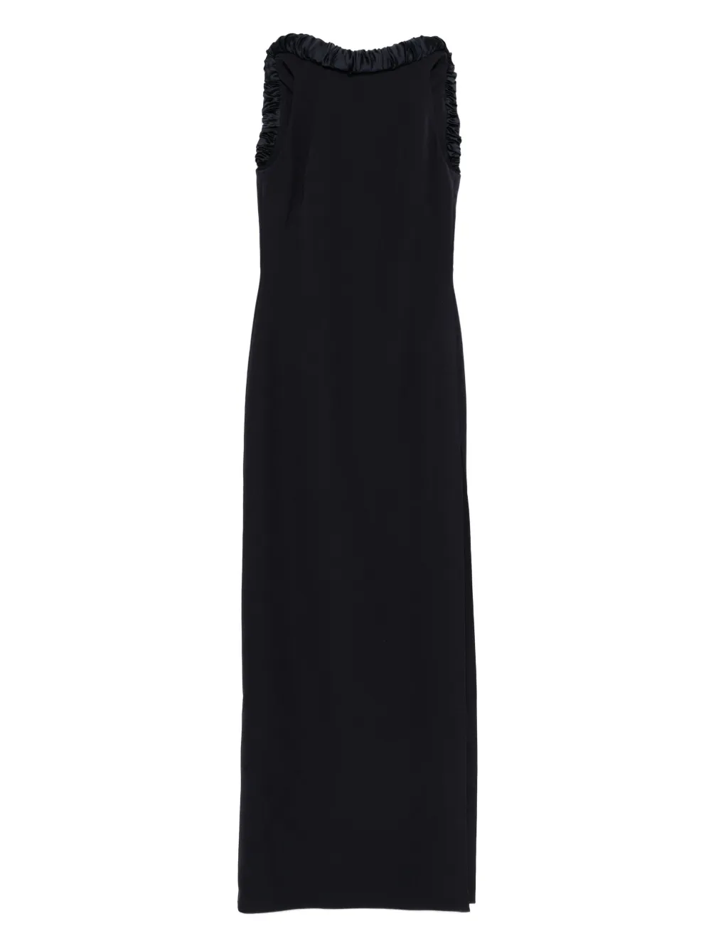 Safiyaa Mouwloze jurk met ruches Blauw