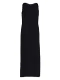 Safiyaa sleeveless ruffled day dress - Blue