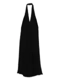 Safiyaa halterneck sleeveless day dress - Black