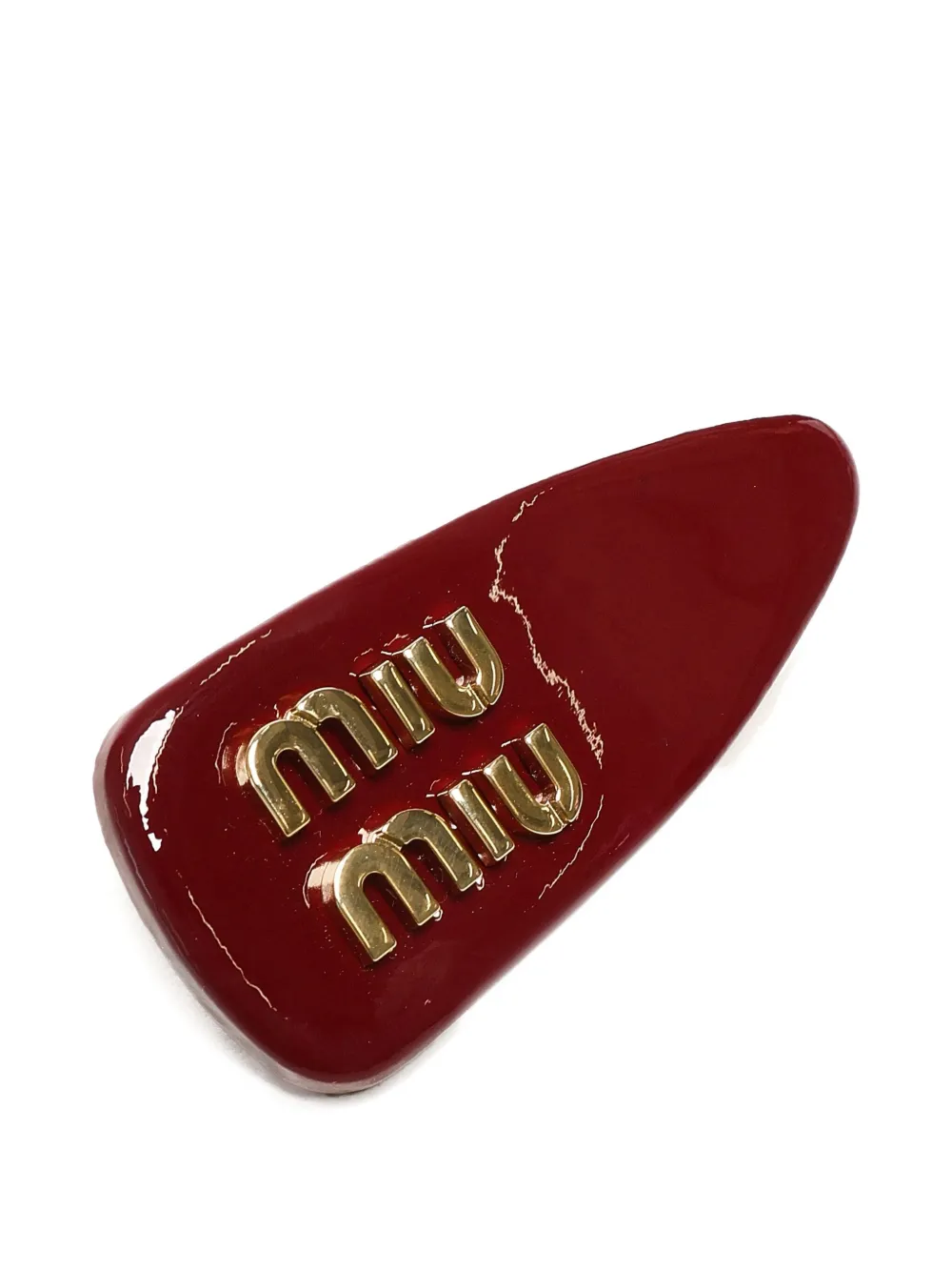 Miu Haarspeld met logo Rood