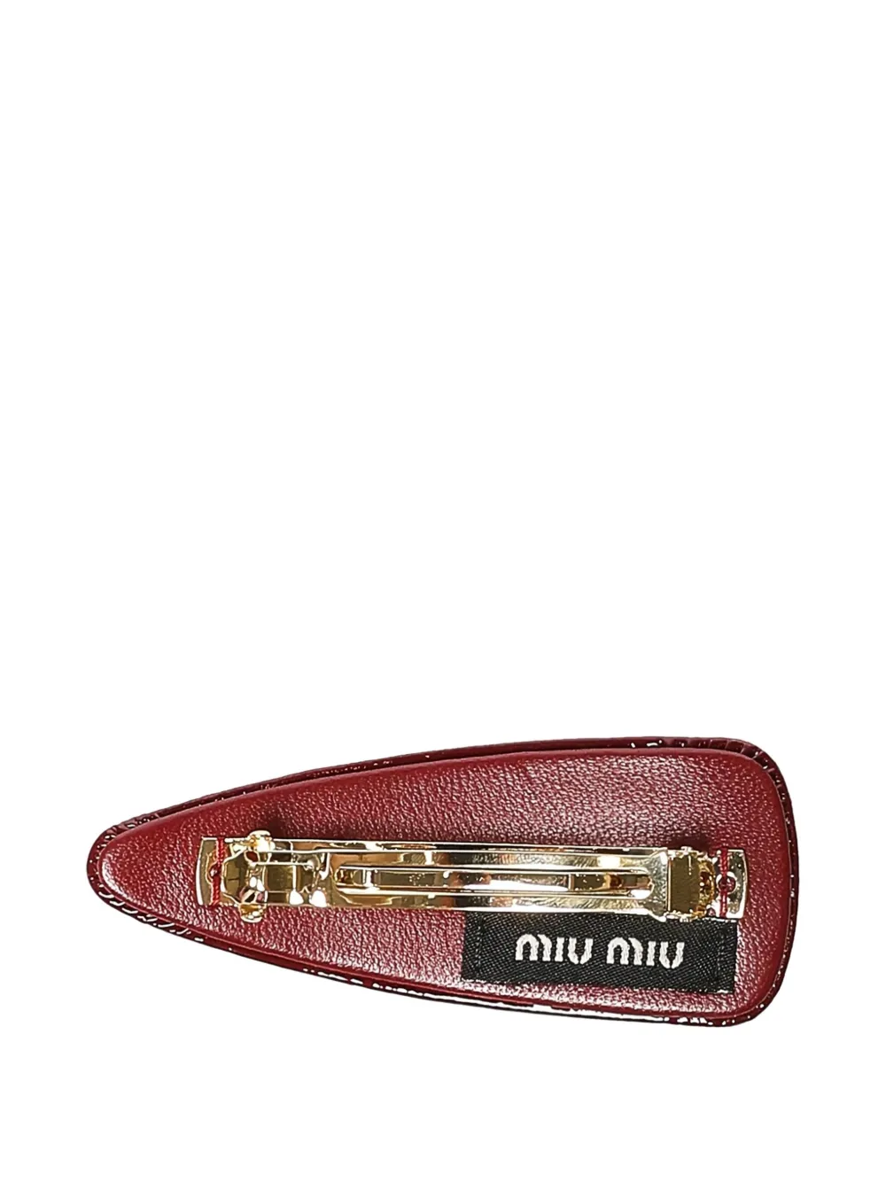 Miu Haarspeld met logo Rood