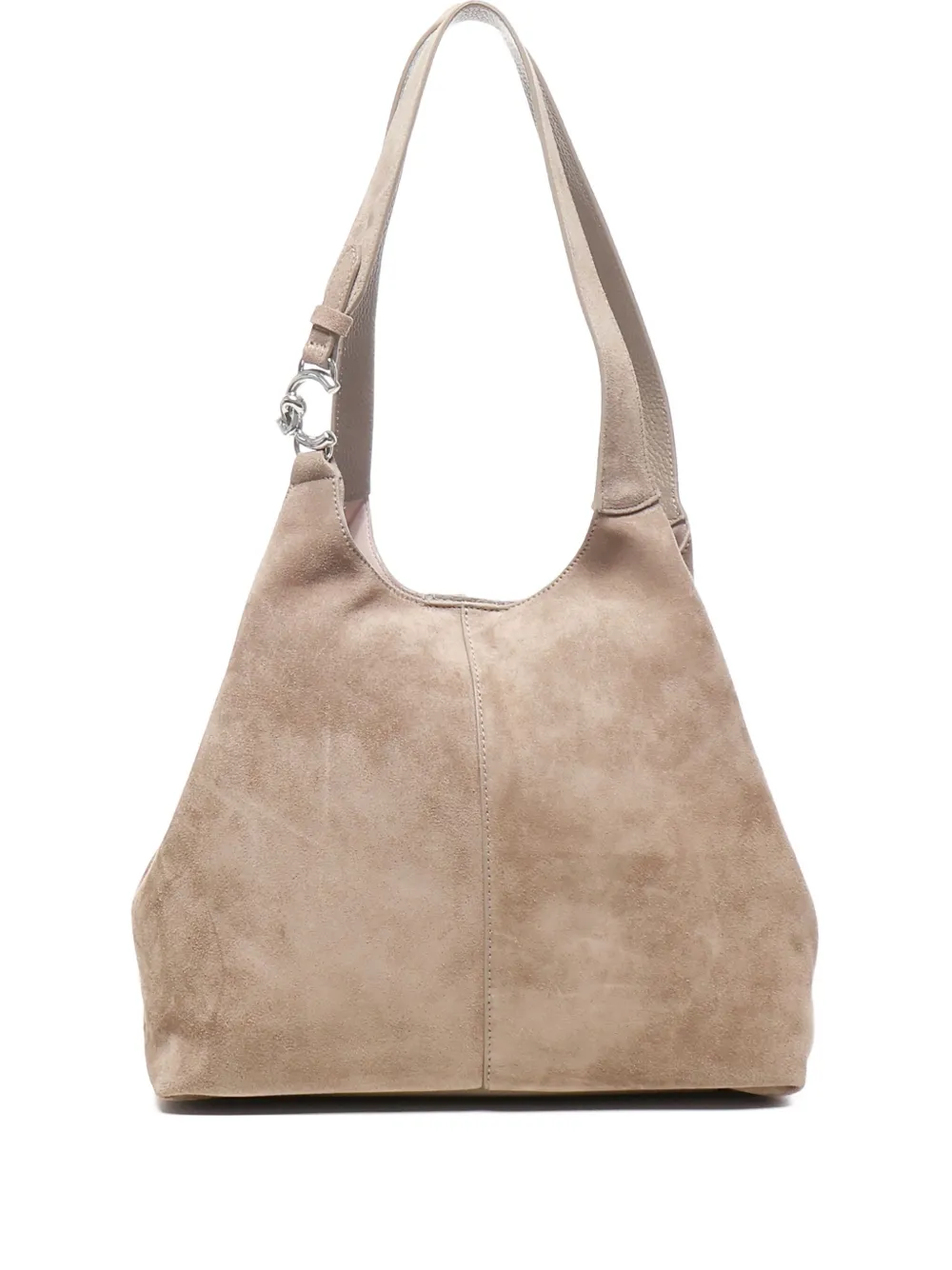 Coccinelle Suède schoudertas Beige