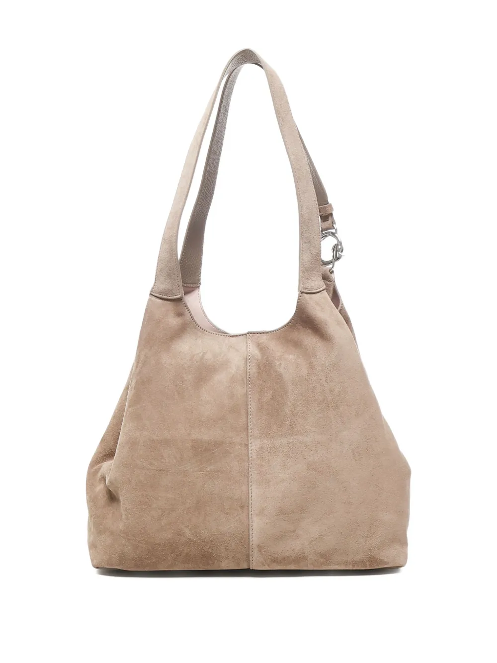 Coccinelle Suède schoudertas Beige